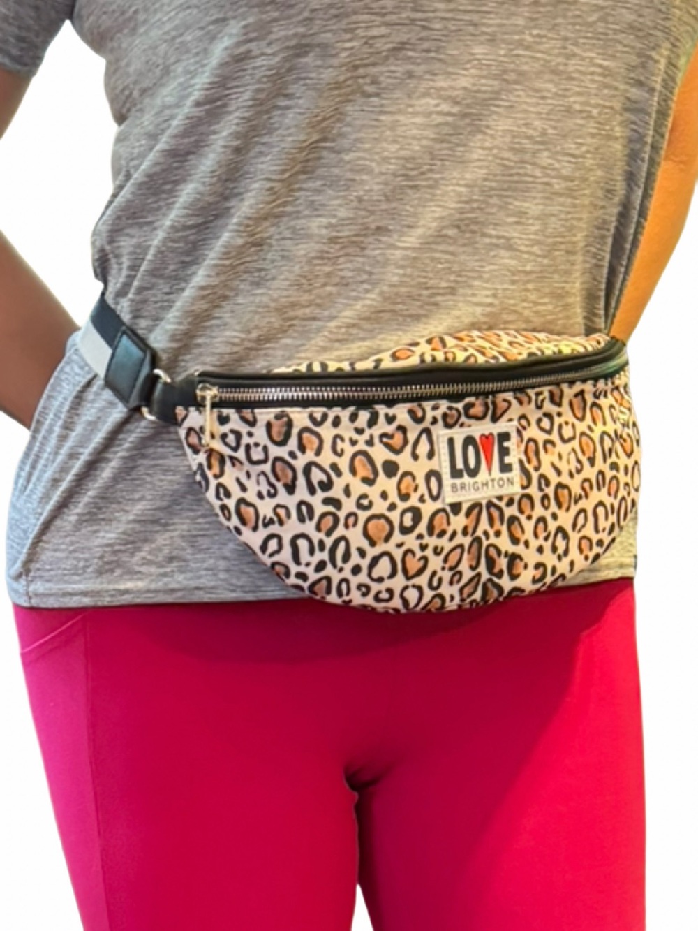 Brighton wildcat belt bag/fanny pack❤️ like new leopard print with durable strap